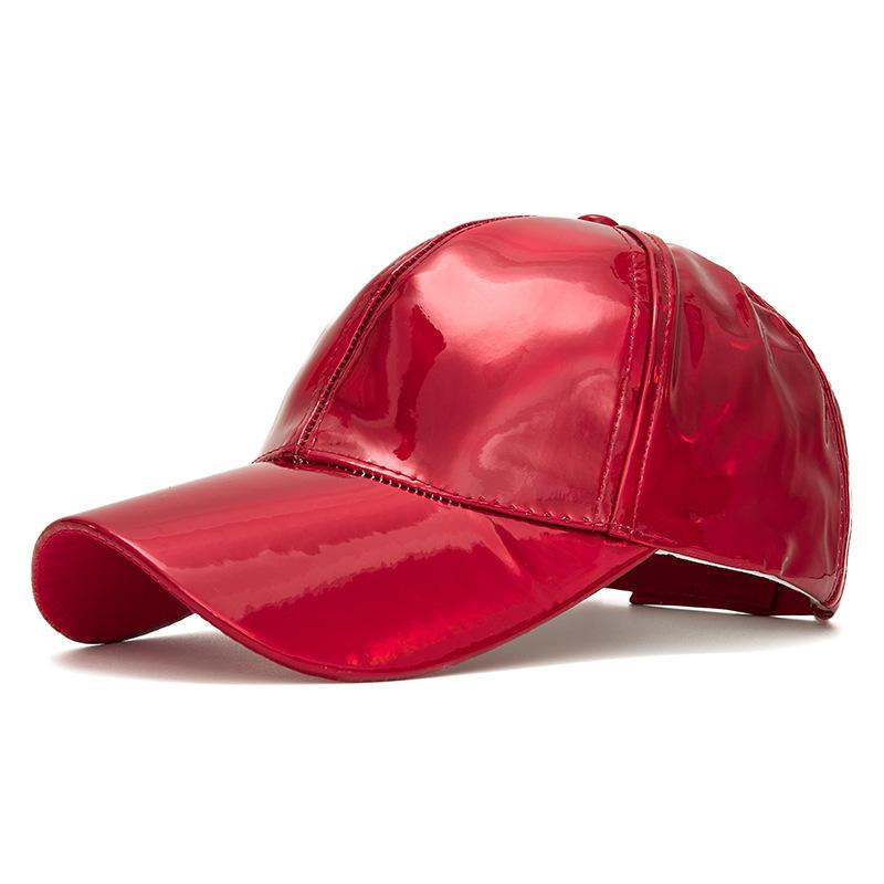 Holographic Rainbow Baseball Cap Shiny Metallic Snapback Hat for Men Women Party Festival