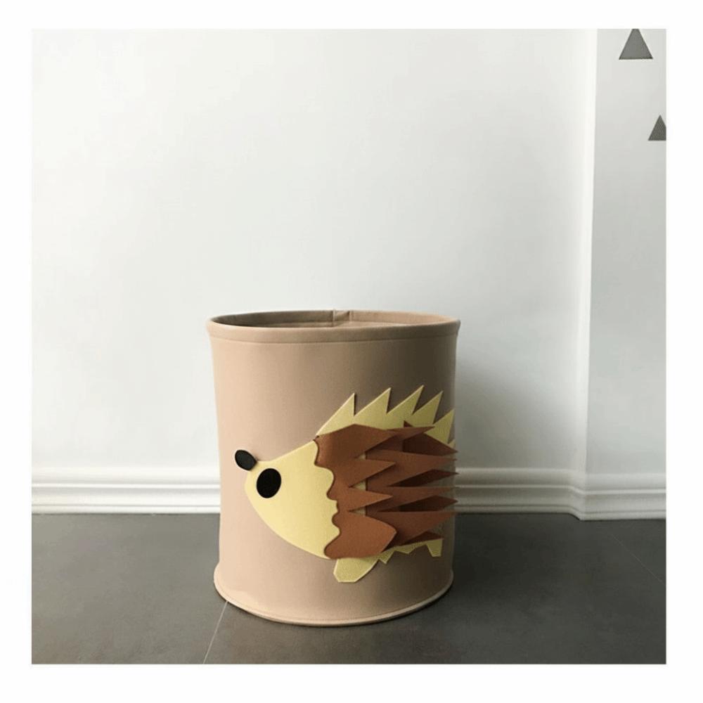 

Durable Cute Cartoon Toy Storage Basket Felt Washable Laundry Basket Toy Storage Box Home Organizer