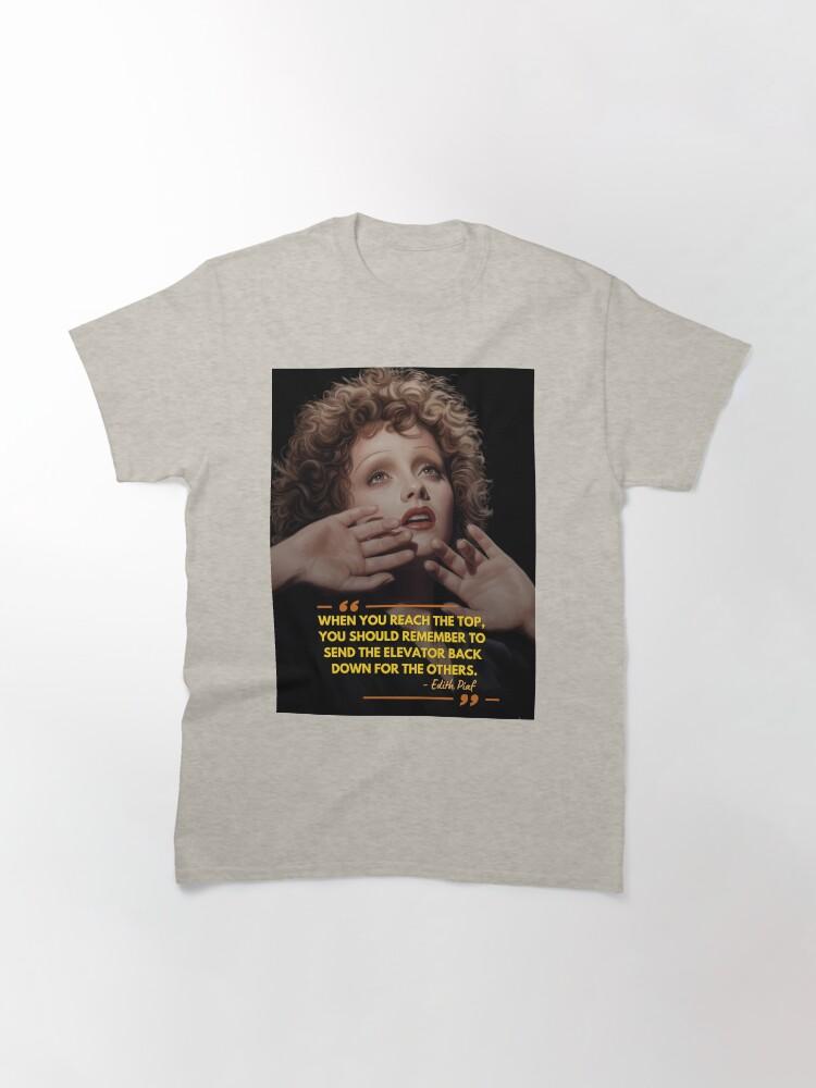 Édith Piaf Edith Piaf Quote Painted HD Art Classic T-Shirt