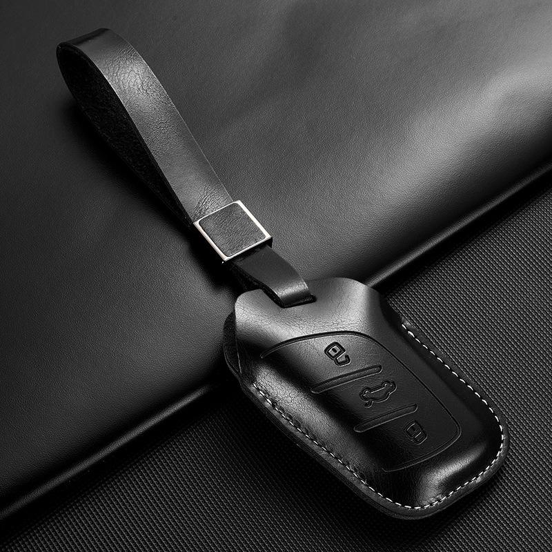 Applicable To Roewe Rx5 Leather Key Cover 350/360/w5/ei6 Shell Plus Car Buckle Ruixing Ei5 All-inclusive Creativity