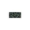 Seed Beads with Silver Trim and Rainbow, Ø 4mm, Emerald, 17g Box