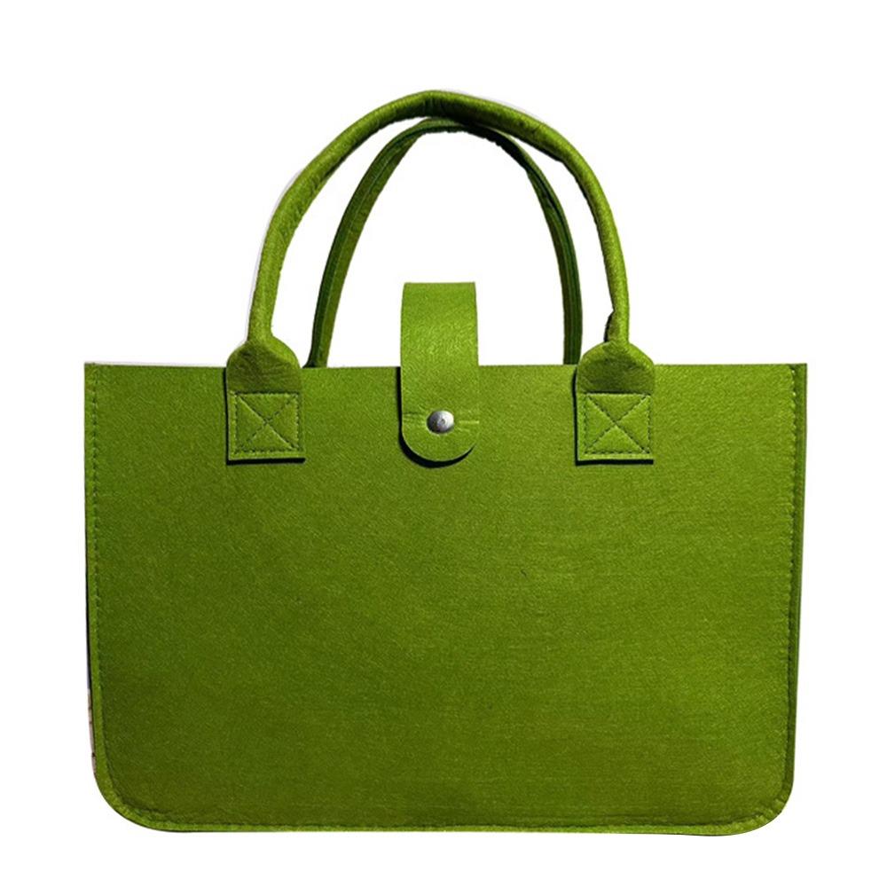 New Women Bag Felt Cloth HandBag Female Large Capacity Totes Ladies Solid Color Travel Shopping Bags Purses