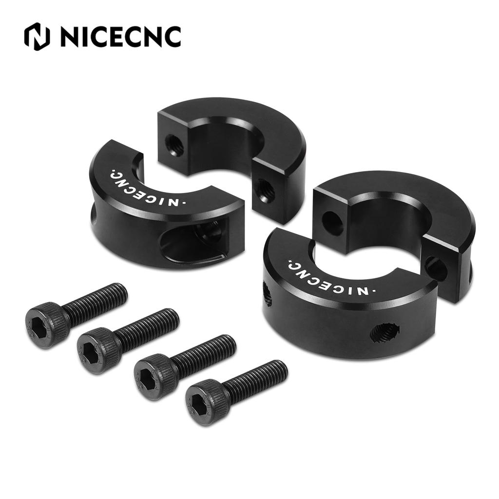 NICECNC 6061 Aluminum Alloy CNC 2PCS Front Sway Bar Clamping Collar For Can Am Maverick X3 2017-2021 Reducing Sway Bar Noise