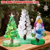 Magic Growing Paper Xmas Tree DIY Crystal Trees Novelty Desktop Ornament Children's Educational Toys Chritmas Decoration Gifts