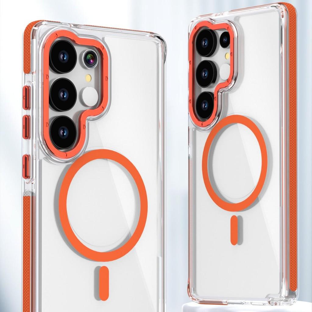 Samsung S25 Ultra/S23 FE/A53 Dual-Color Magnetic Drop-Proof Phone Case