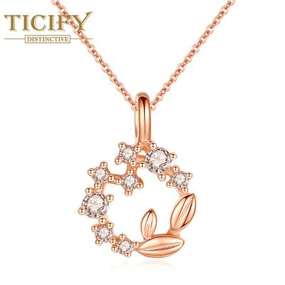 Náhrdelník Lucky Flower Ring Přívěsek