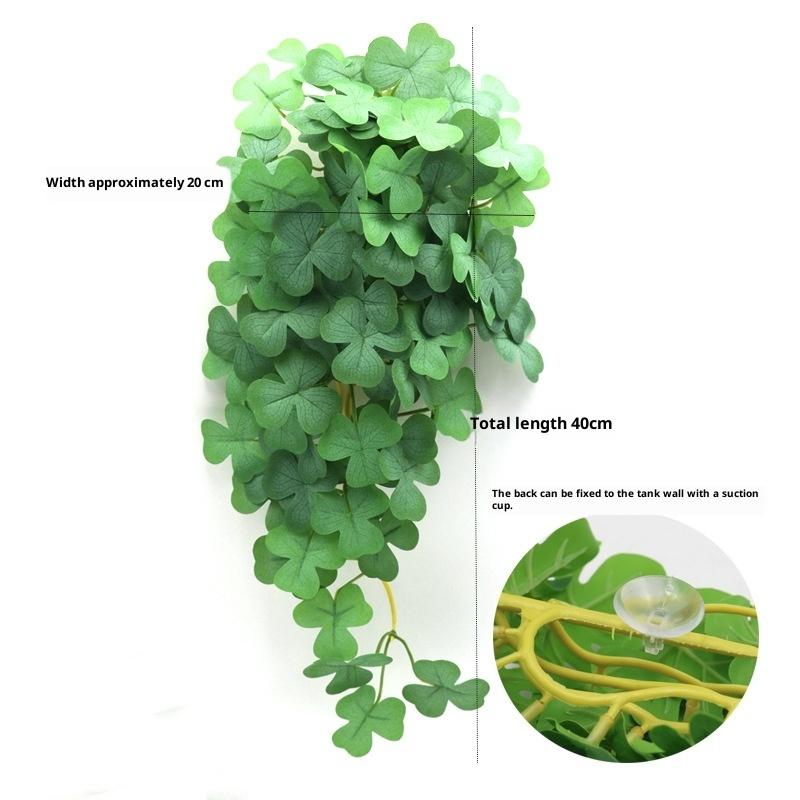 Simulation Fish Tank Landscaping Colorful Rattan Cane Reptile Pet Feeding Box Decoration Fish Tank Aquarium Landscape Decoration