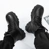 Cheap Martin Boots Autumn and Winter New High-top Leather Shoes Locomotive Short Boots Classic Leather Boots Black