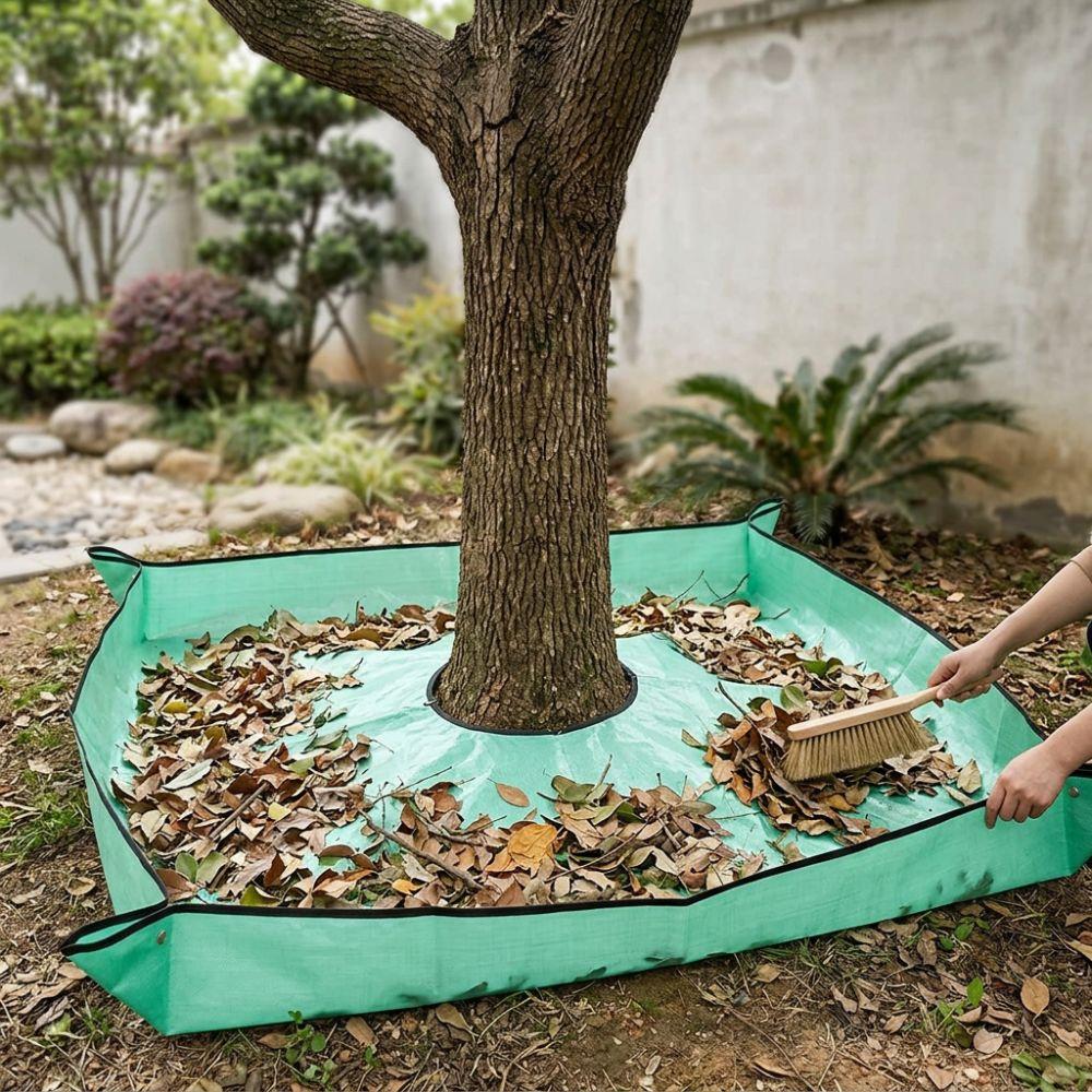 Waterproof Garden Leaf Collection Mat Center Hole Gardening Drop Catcher  Garden Yard Cleanup