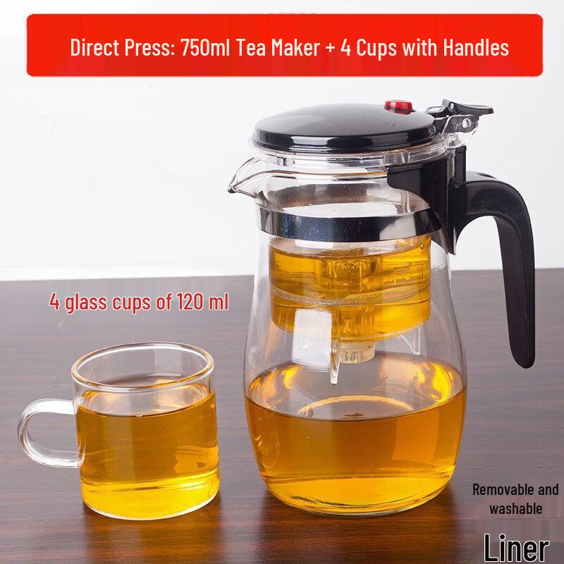 ZISIZ Kaili Heat-Resistant Glass Elegant Tea Cup