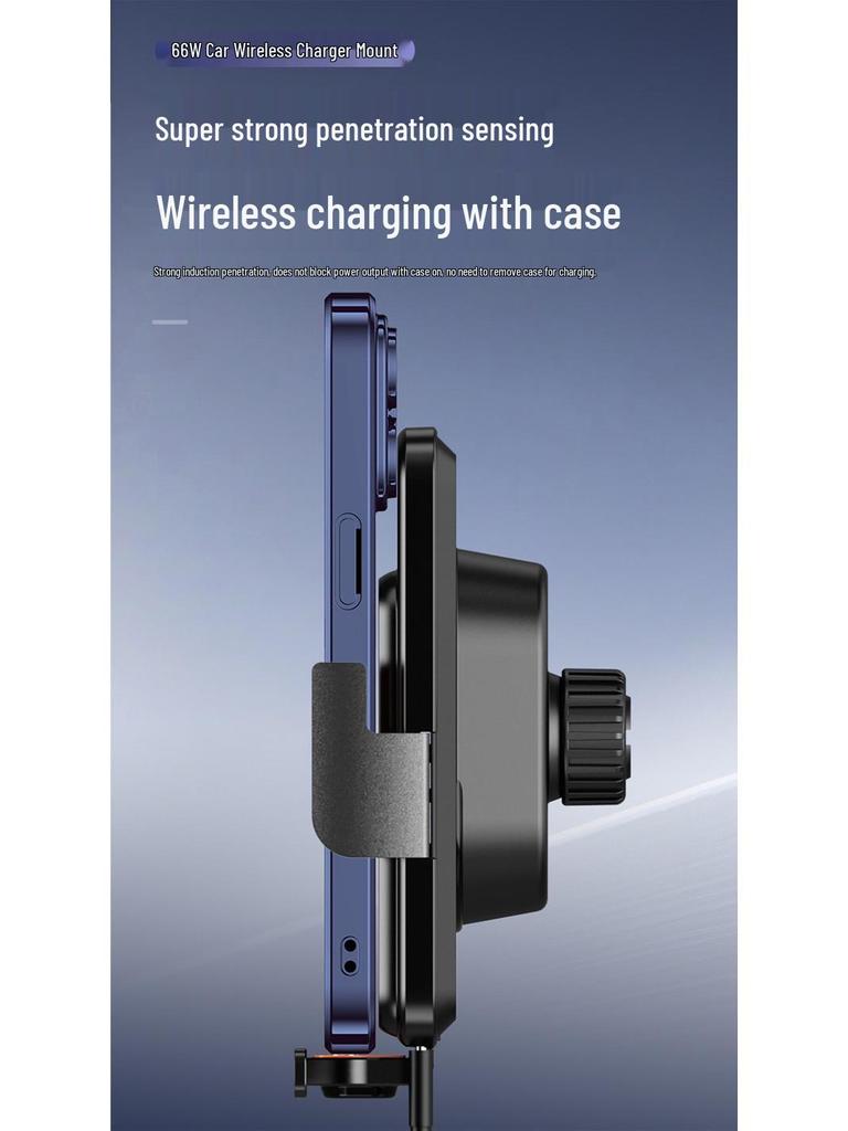 Universal Electric Clamping Wireless Car Phone Holder & Charger for Air Vent, 2026 Navigation Edition