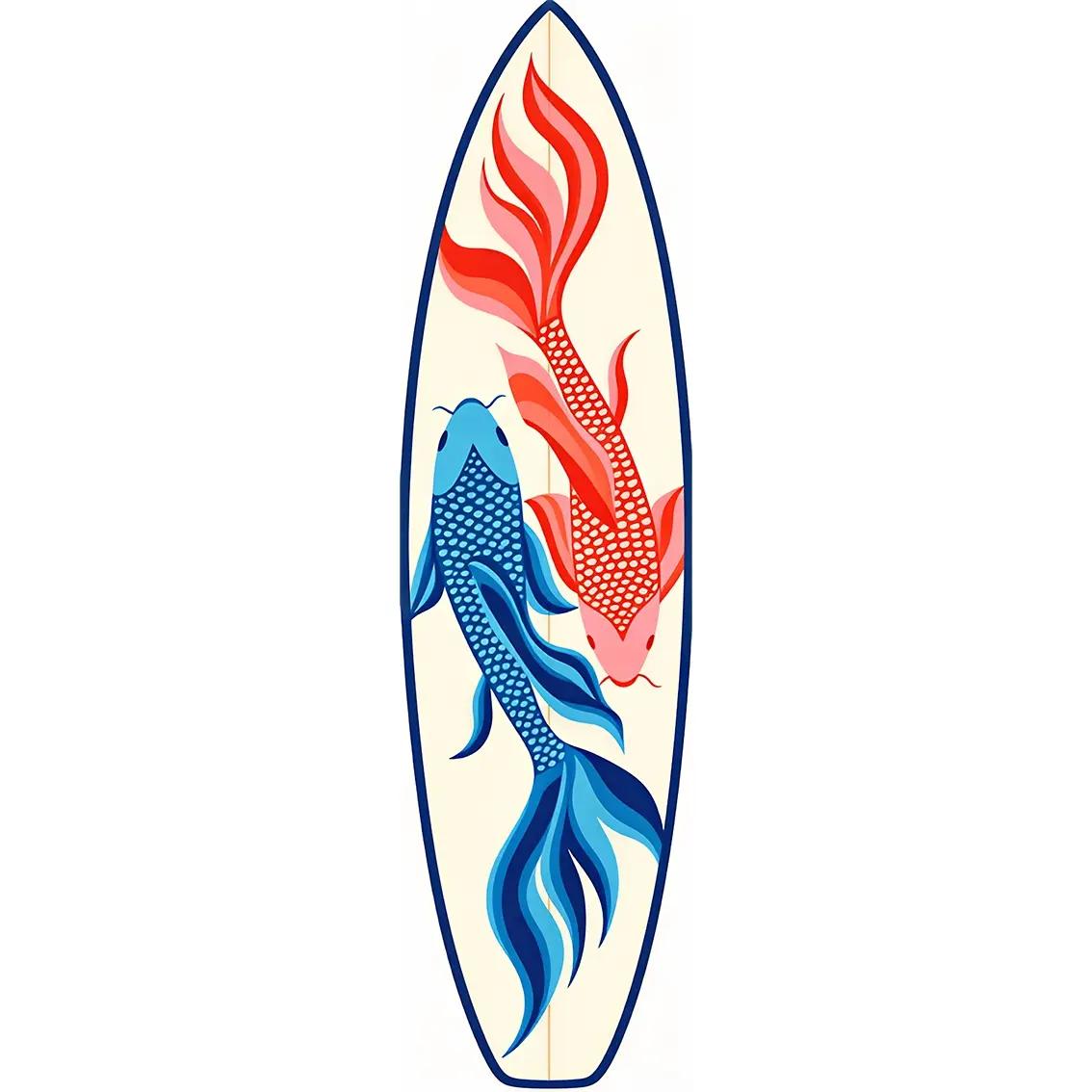 Ins Stijl Straatmode Vlam Surfplankvormig Tapijt Antislip Slijtvast Nachtkastje Sportruimte Decoratief Vloerkleed 40x150cm 15x59inch