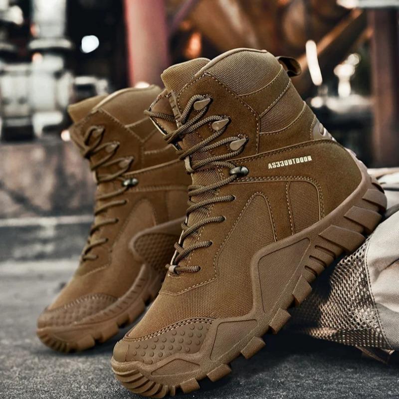 Fashion Boots for Men Camouflage Desert Ankle Boot Outdoor Jungle Training Boot Non Slip Climbing Hiking Boots for Men Motorcycle Boots
