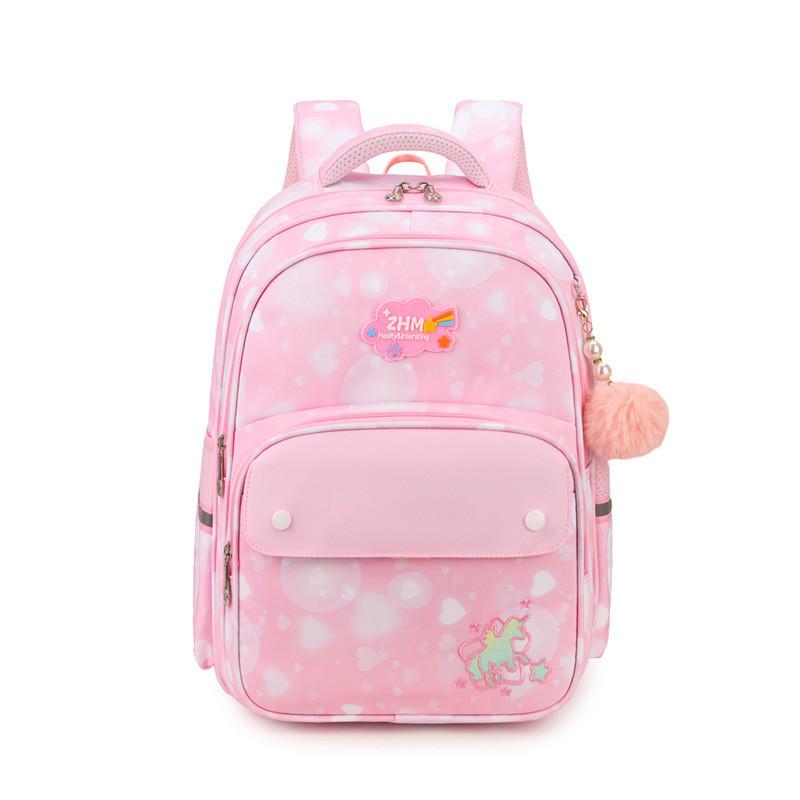 Adorable Oxford Cloth Backpack For Kids With Ergonomic Design And Cute Print