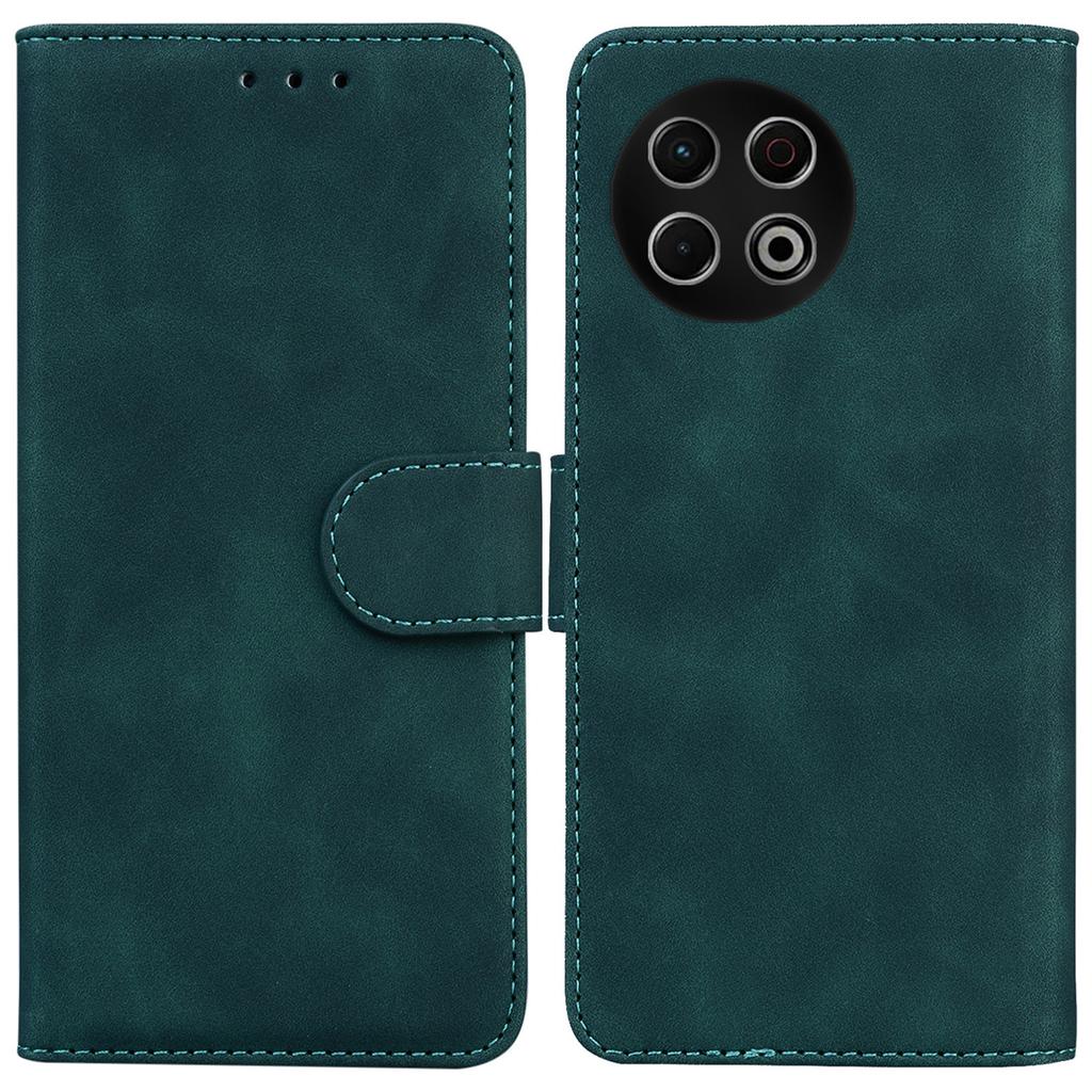 Etui dla TECNO Spark 30 Pro 4G, Jednokolorowe skórzane etui portfelowe na telefon