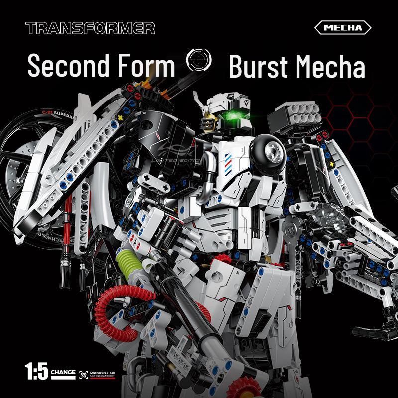 Guli 60520 C-01 Si 1:5 Motorcycle Mecha Variable Building Blocks for Advanced Builders