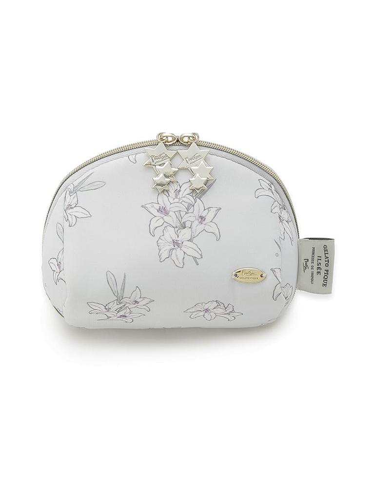 Gelato Pique MUCHA Lily Pattern Pouch PWGB254658 LAV