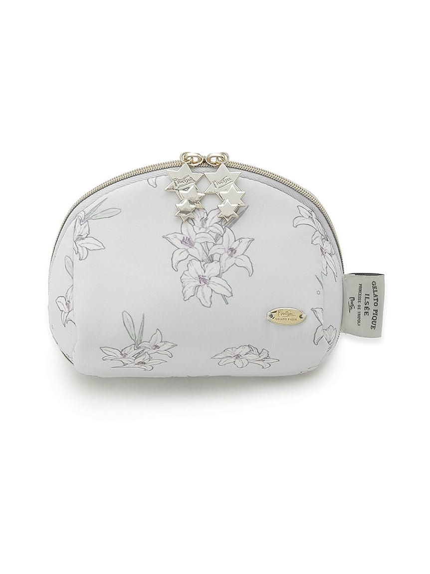 

Gelato Pique MUCHA Lily Pattern Pouch PWGB254658 LAV