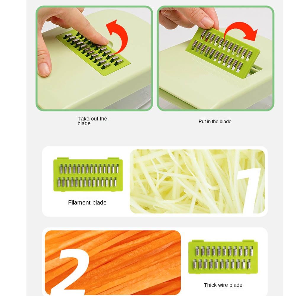 With Basket Chopper Vegetable Slicer Time Saver Vegetable Cutter Vegetable Chopper  Kitchen Item