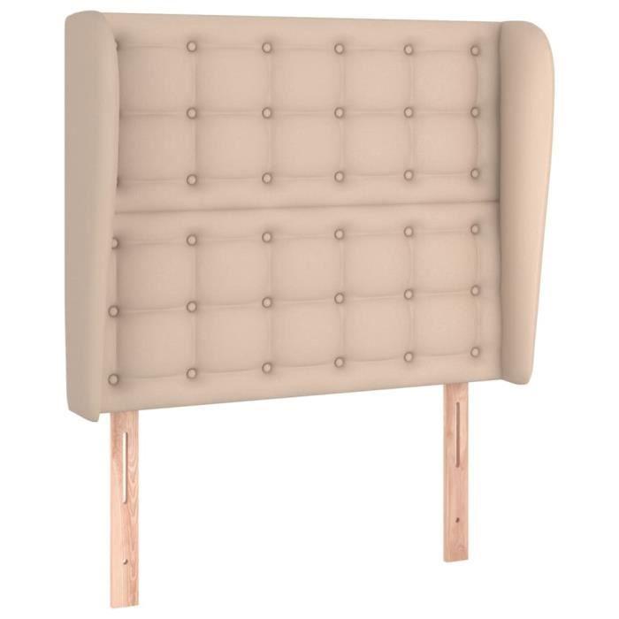 VidaXL Tête de lit avec oreilles Cappuccino 93x23x118-128cm Similicuir3118039