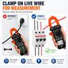 HP-7200-APP Bluetooth Clamp Meter, TRMS 6000 Counts Digital Multimeter, Non-contact AC DC Voltage Current Resistance Tester