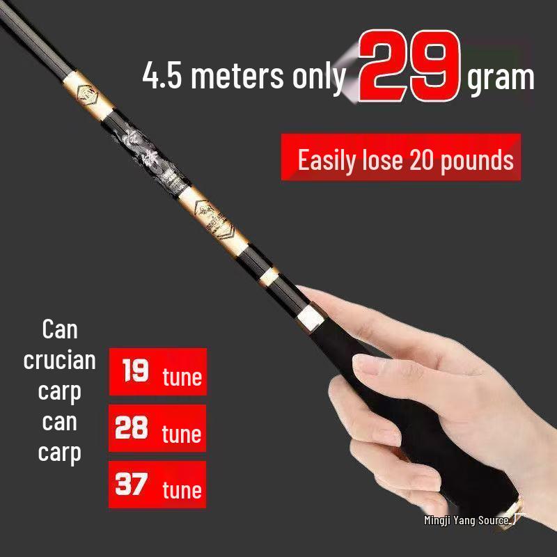 Dziesięć Najlepszych Super Cienkich Japońskich Wędek Węglowych Zestaw do Łowienia Karasia