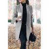 Women's Autumn Solid Color Standing Collar Tweed Jacket Temperament Urban Coat