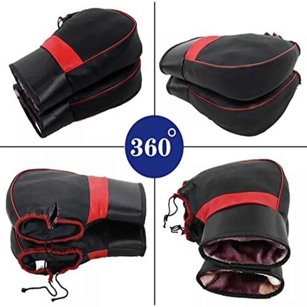 With Reflective Strips Motorcycle Windproof Gloves Electric Bike Bar Hand Gloves  Cycling