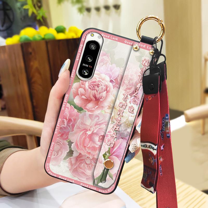 Durable Protective Phone Case For Sony Xperia5 IV Phone Holder Lanyard Shockproof Waterproof Ring Anti-dust Fashion
