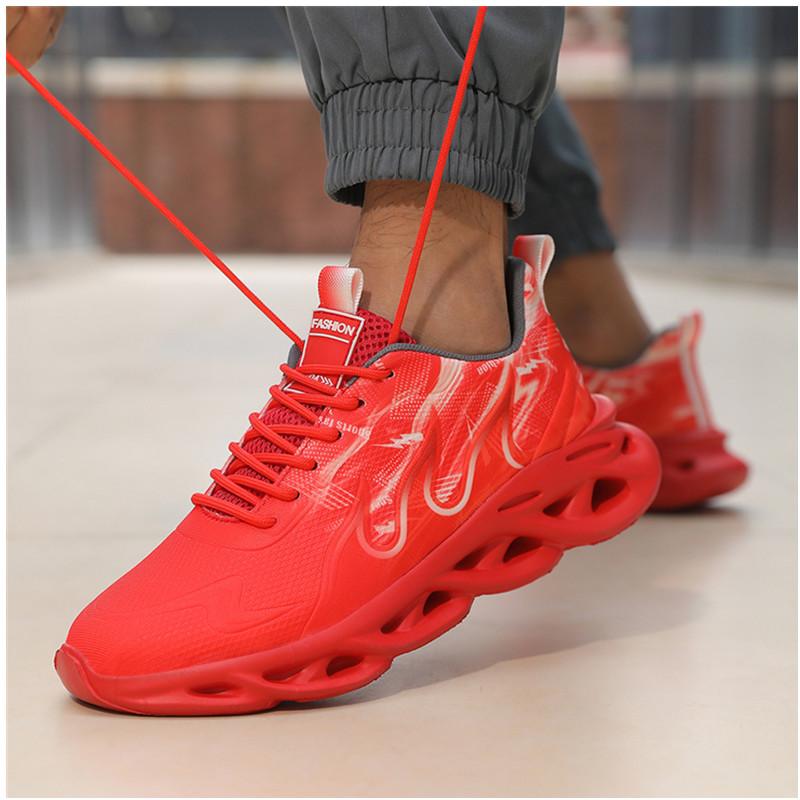Unisex Running Shoes Men Women Lightweight  Breathable Comfortable Flat Soft Tennis Shoes Summer Lace-up Sneakers Man