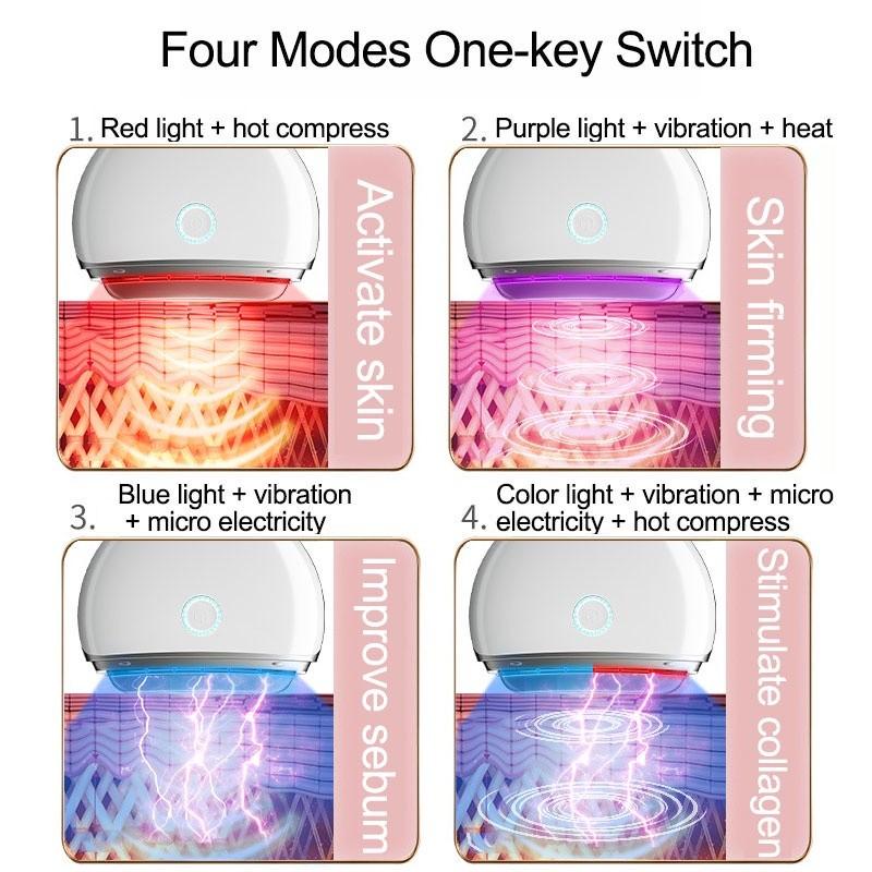 Small Portable Electric Gua Sha Scrapping Board Body Face Massage Beauty Instrument Facial Microcurrent Massager