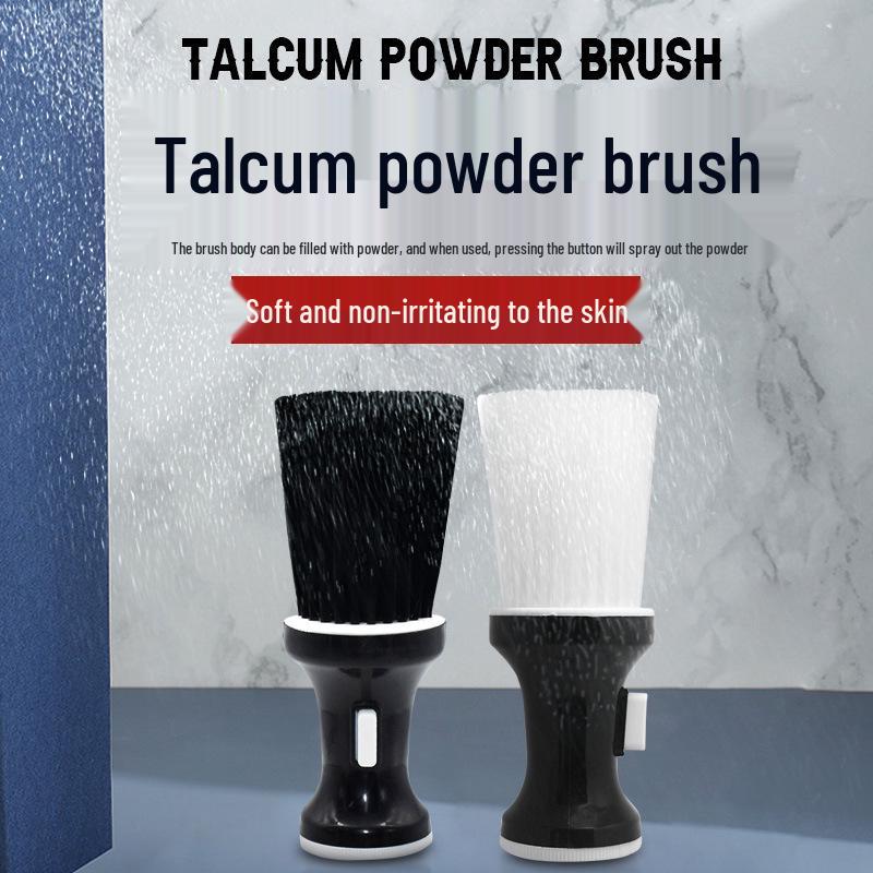 

Hairdressing Brush with Talcum Powder Applicator for Sweeping and Styling