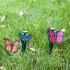 Solar Powered Artificial Flying Butterfly Hummingbird Lawn Stake Garden Yard Art