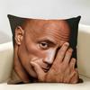 The RRock DDwayne Cushion Cover Natural Linen Organic Fabric DoubleSided Printing Room Sofa Decor Pillow Case