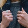 Yori New Waterproof Stainless Steel Finger Ring Personalized Metal Texture Rust Proof Charm Fashion Jewelry for Women