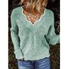 2025 Women's V-neck Knit Pullover Sweater, Many Colors Available