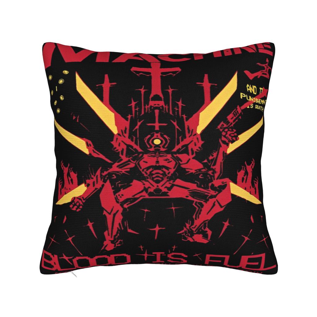 Подушки з принтом відеогри Ultrakill Наволочки для подушок Декор для теплої вітальні На блискавці Багаторозмірні