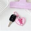 1PC Keychain Initial Pendant For Bags Backpacks Key Accessory Bowknot Creative Plastic Portable Heart Gift Colourful Lightweight