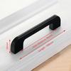 KAK 10PCS American Style Black Cabinet Handles Solid Aluminum Alloy Kitchen Cupboard Pull Drawer Knobs Furniture Handle Hardware