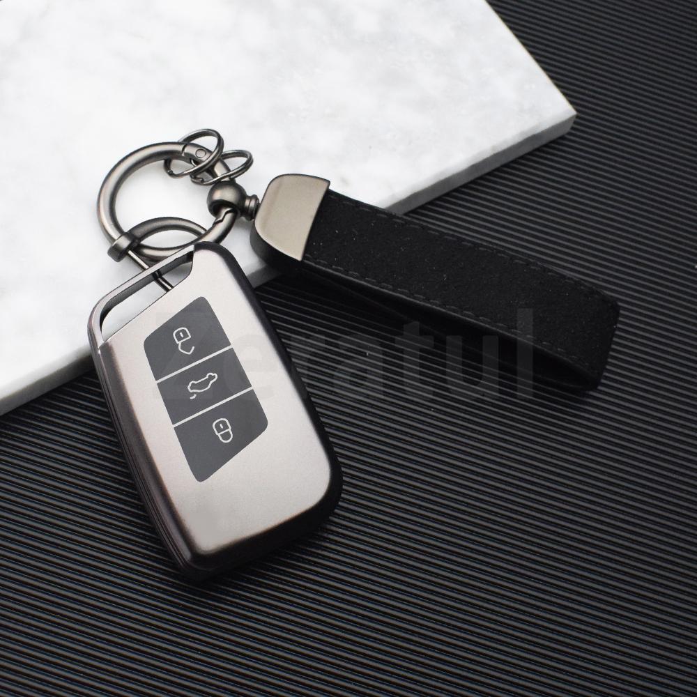 Shell Keyless For Vw Volkswagen Passat B8 Tiguan Magotan Golf For Skoda Kodiaq Superb A7 Tpu Car Flip Key Case Cover Accessories