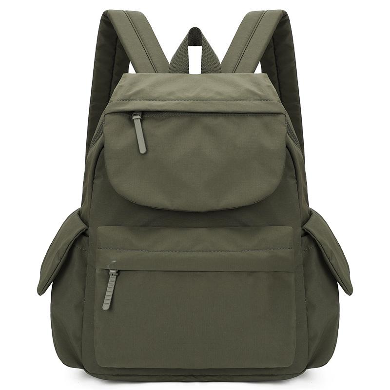 Sac à dos de couleur unie Léger Grande capacité pour unisexe