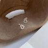 S999 Sterling Silver Chinese-Style Hollow Gourd Stud Earrings with Rhinestones for Women - Luxurious Feel, High-End Design