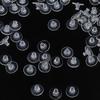 100Pcs Transparent Silicone Earring Stopper Posts Earring Findings Back Nuts