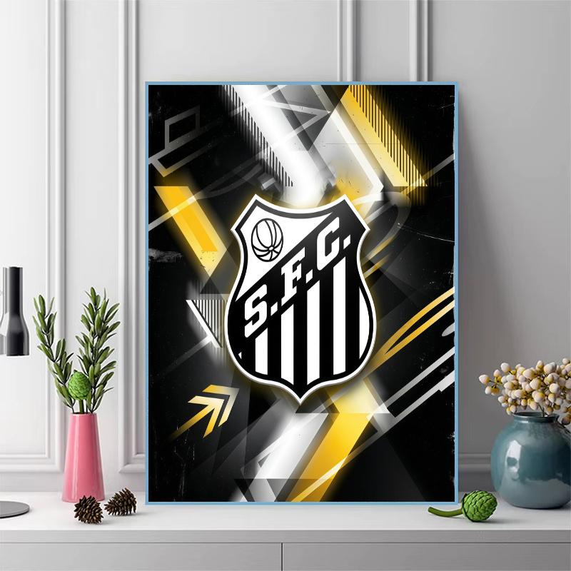 Santos F.C 100% Round Full Drill 5D DIY Diamond Painting Embroidery Cross Stitch Rhinestone Décor