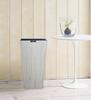 TATSU-CRAFT Wood Grain Dustbin, Large, Gray Pine, 9.5L, Stylish Wooden Trash Can, Lidless, Kitchen, Brown, Pail, Large, Lidless Trash Can, Slim,