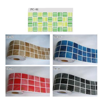 Waterproof Self Adhesive Border Wall Sticker Mosaic Tile Kitchen Border Wall Sticker Mosaic Tile Kitchen