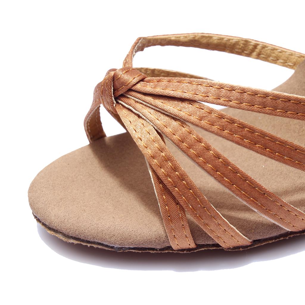 Buty Do Tańca Latino Na Obcasie Blanca 7 Cm Jasnobrązowe 35