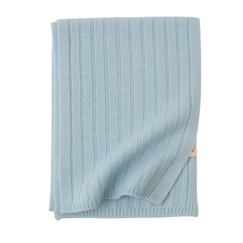 

Теплый кашемировый вязаный шарф для девочек - однотонный, с защитой ушей и для согревания шеи на осень и зиму