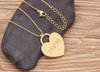 Nidin Ins Fashion New Creative Design Zircon MOM Letter Heart Shape Necklace Personalized Jewelry Party Accessories Gift