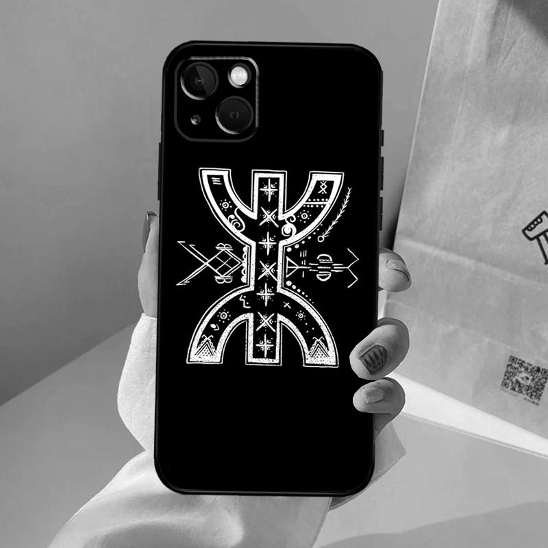 Amazigh Symbol Berber Academy Case For iPhone 16 15 14 13 Pro Max 12 Pro Max Mini 11 Pro Max XS X XR Plus Cover Shell